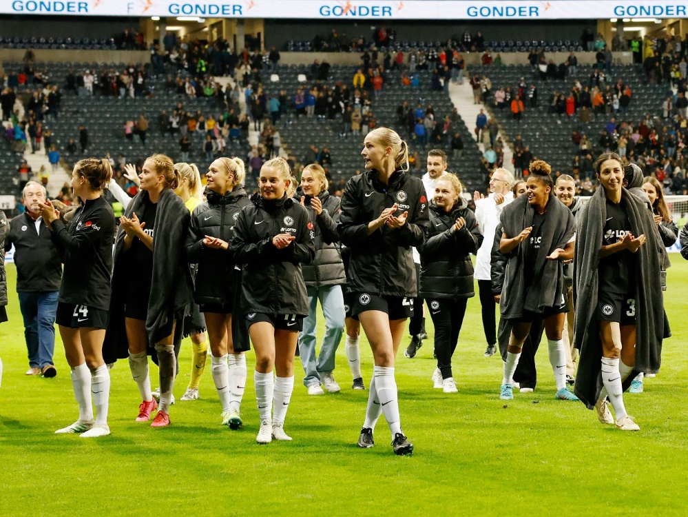 Erfolg für die Fußballerinnen von Eintracht Frankfurt (Foto: FIRO/FIRO/SID)