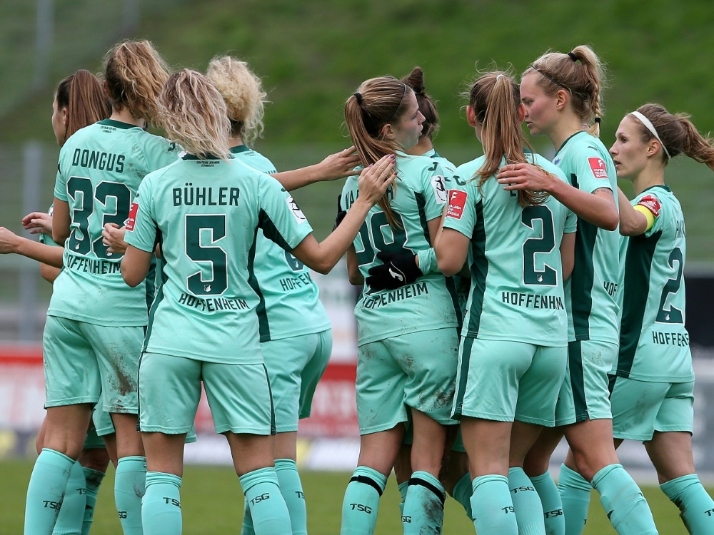 Dank Sieg gegen Essen: Hoffenheim-Frauen auf Rang drei (Foto: FIRO/FIRO/SID)