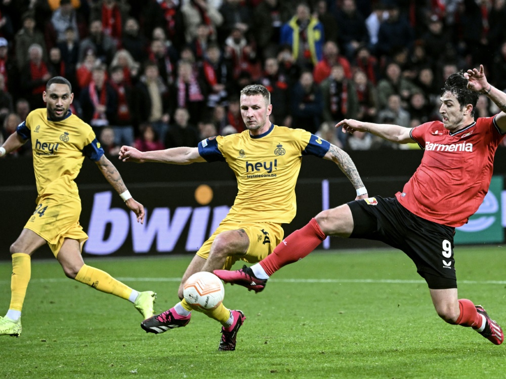 Leverkusen peilt das Europa-League-Halbfinale an (Foto: AFP/SID/INA FASSBENDER)