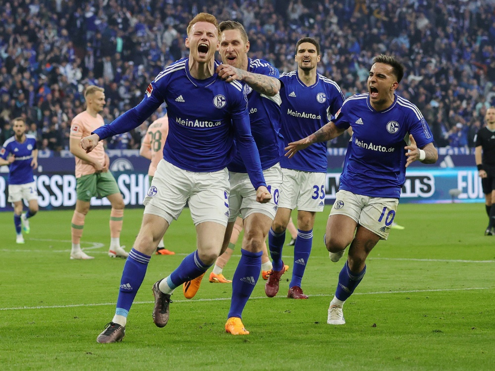 Schalke sendet ein Lebenszeichen im Abstiegskampf (Foto: FIRO/FIRO/SID/.)