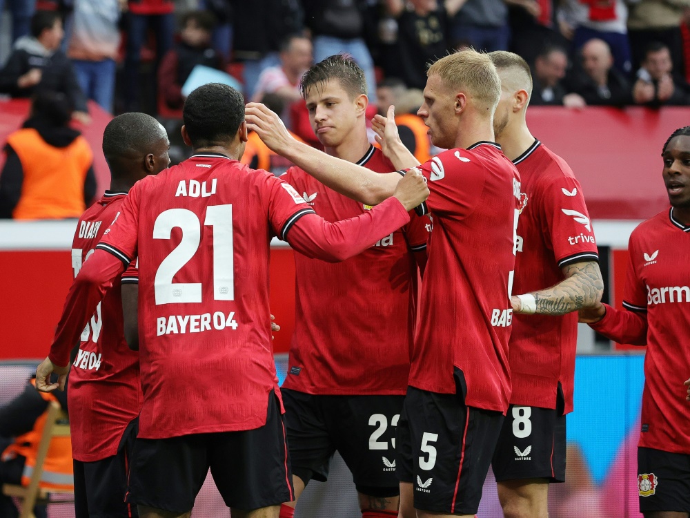 Leverkusen gegen Rom wird auf RTL übertragen (Foto: FIRO/FIRO/SID)
