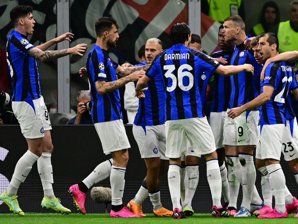 Inter Mailand gewann das Hinspiel mit 2:0 (Foto: AFP/SID/MARCO BERTORELLO)