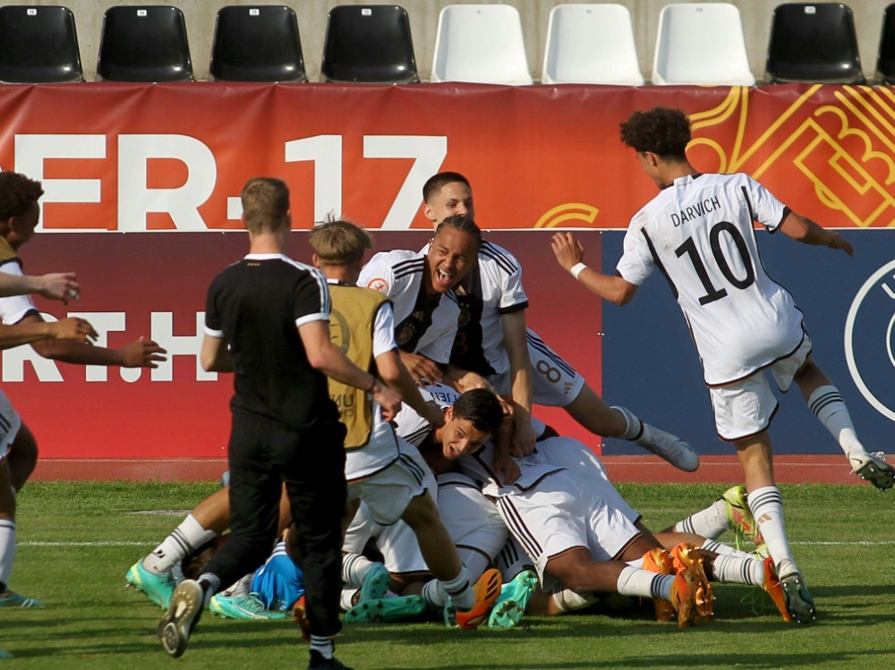 U17-Junioren stehen im EM-Halbfinale (Foto: IMAGO/Djorovic/IMAGO/Djorovic/SID)