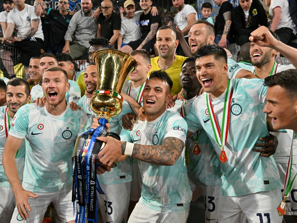 Inter kann aus dem Pokalsieg Selbstvertrauen schöpfen (Foto: AFP/SID/ALBERTO PIZZOLI)