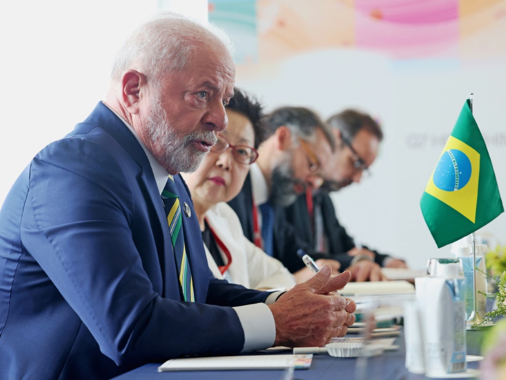 Präsident Lula stellt sich an die Seite von Vinicius (Foto: POOL/POOL/SID/JAPAN POOL)