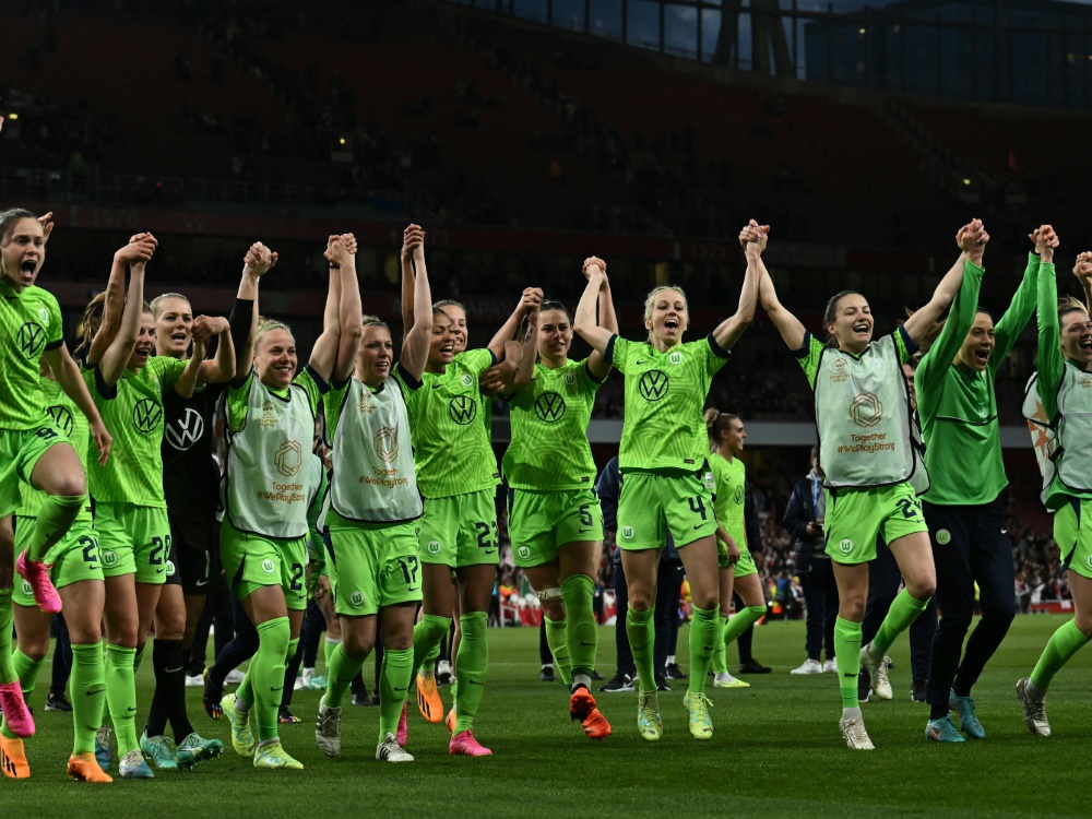 Wolfsburg peilt dritten Triumph in der Königsklasse an (Foto: AFP/SID/BEN STANSALL)