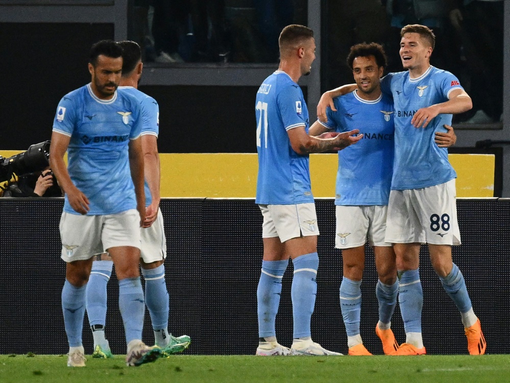 Lazio schlägt Empoli 2:0 und ist Vizemeister (Foto: AFP/SID/VINCENZO PINTO)