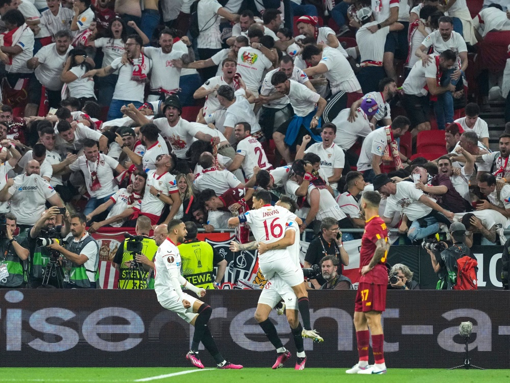 Sevilla gewinnt zum fünften Mal die Europa League (Foto: IMAGO/Giuseppe Maffia/IMAGO/Giuseppe Maffia/SID/IMAGO/Giuseppe Maffia)