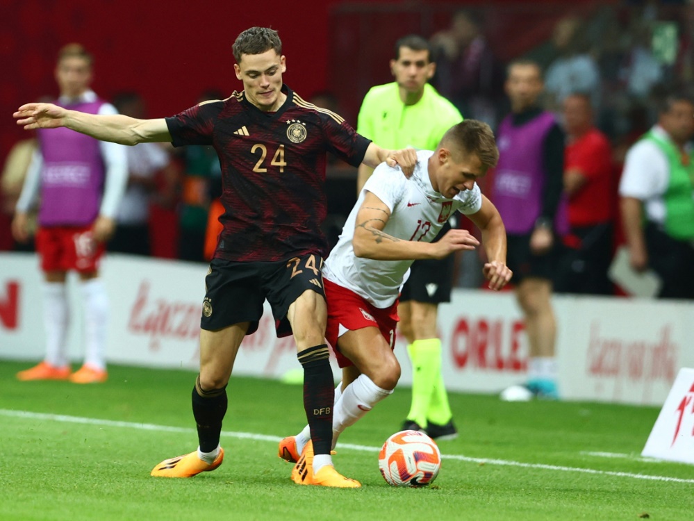 Wirtz (l.) im Länderspiel gegen Polen (Foto: AFP/SID/ANDRZEJ IWANCZUK)