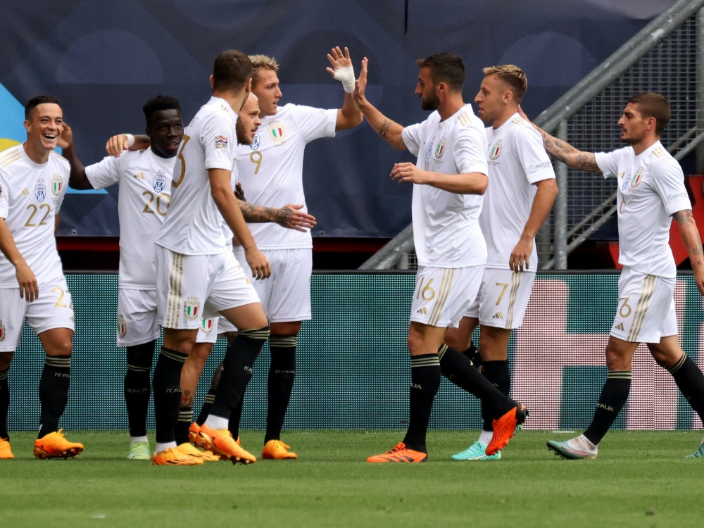 Nations League: Italien sichert sich den dritten Platz (Foto: AFP/SID/SIMON WOHLFAHRT)