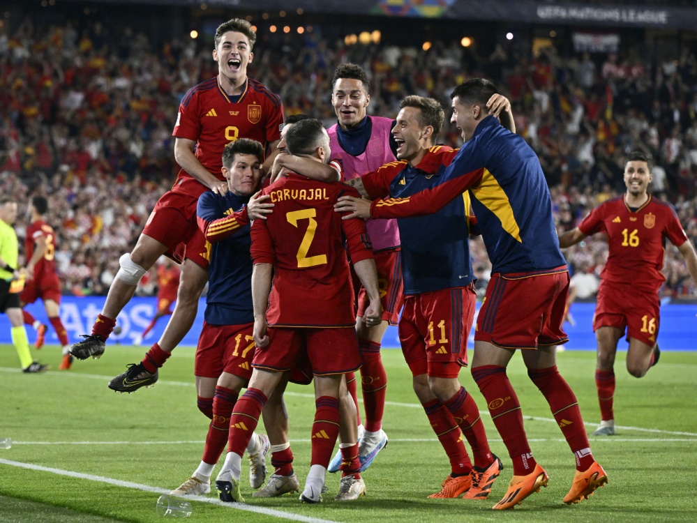 Die Spanier entschieden das Spiel im Elfmeterschießen (Foto: AFP/SID/JOHN THYS)