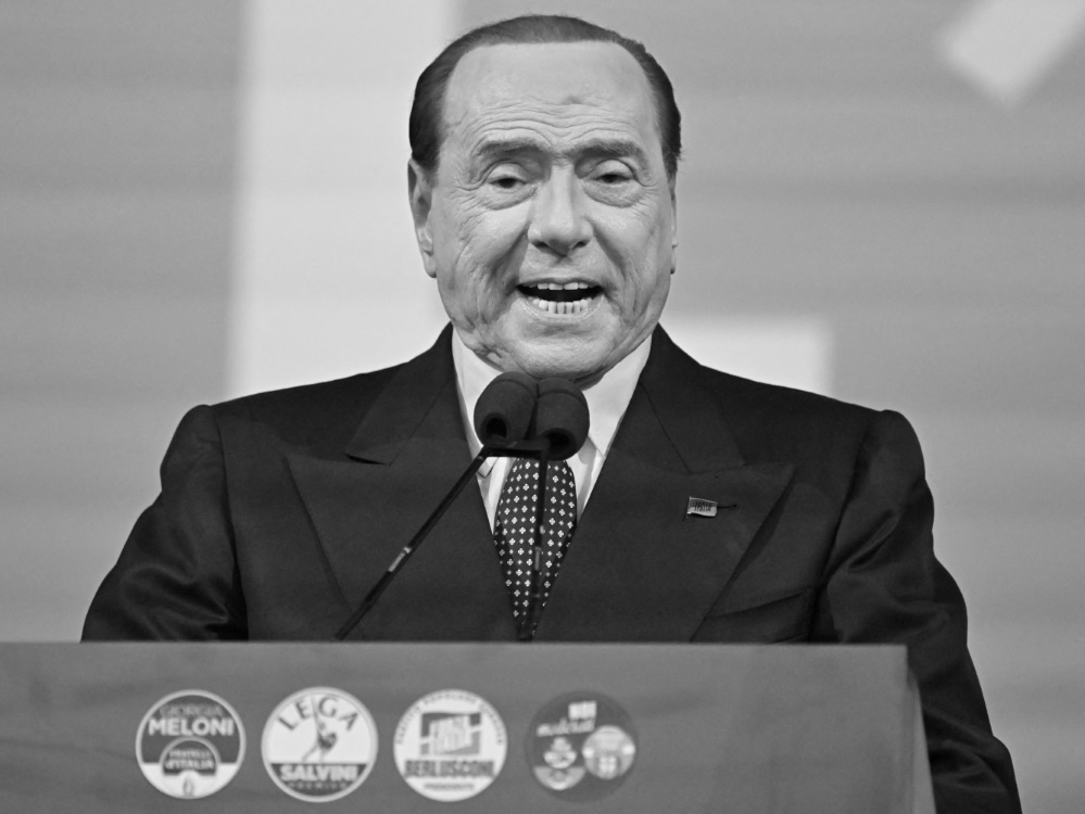 Die AC Monza und die AC Mailand trauern um Berlusconi (Foto: AFP/SID/ALBERTO PIZZOLI)