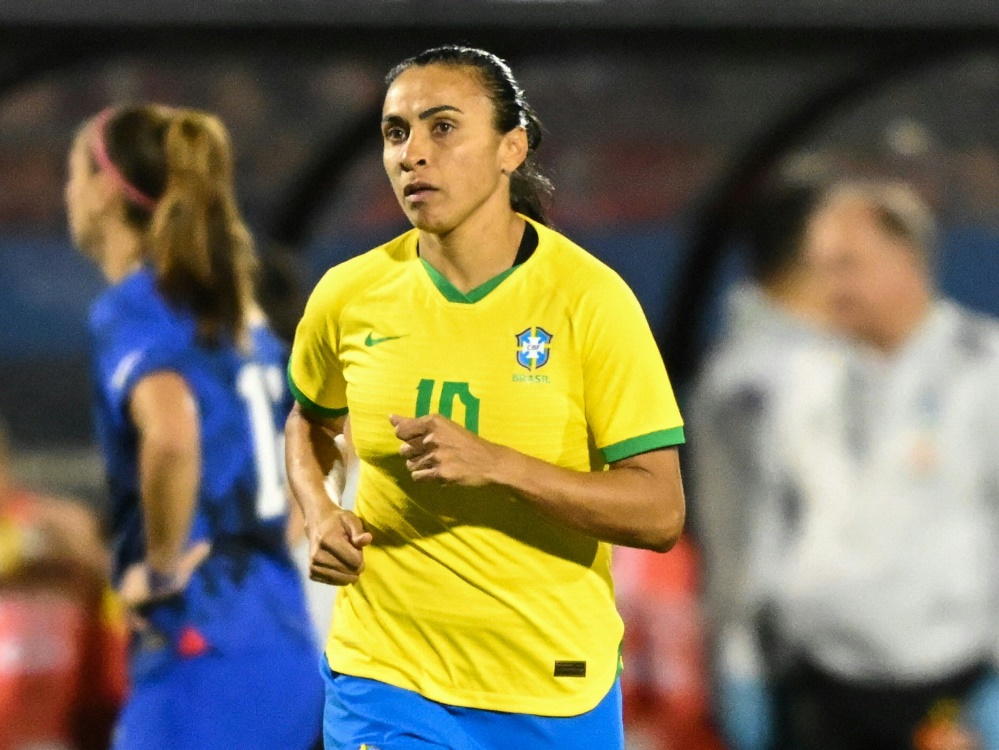 Marta führt Brasiliens WM-Aufgebot an (Foto: AFP/SID/PATRICK T. FALLON)