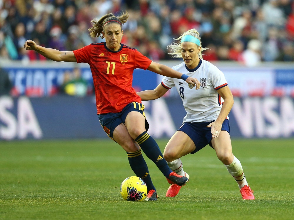 Alexia Putellas will bei der WM wieder angreifen (Foto: AFP/GETTYIMAGES/SID/MIKE STOBE)