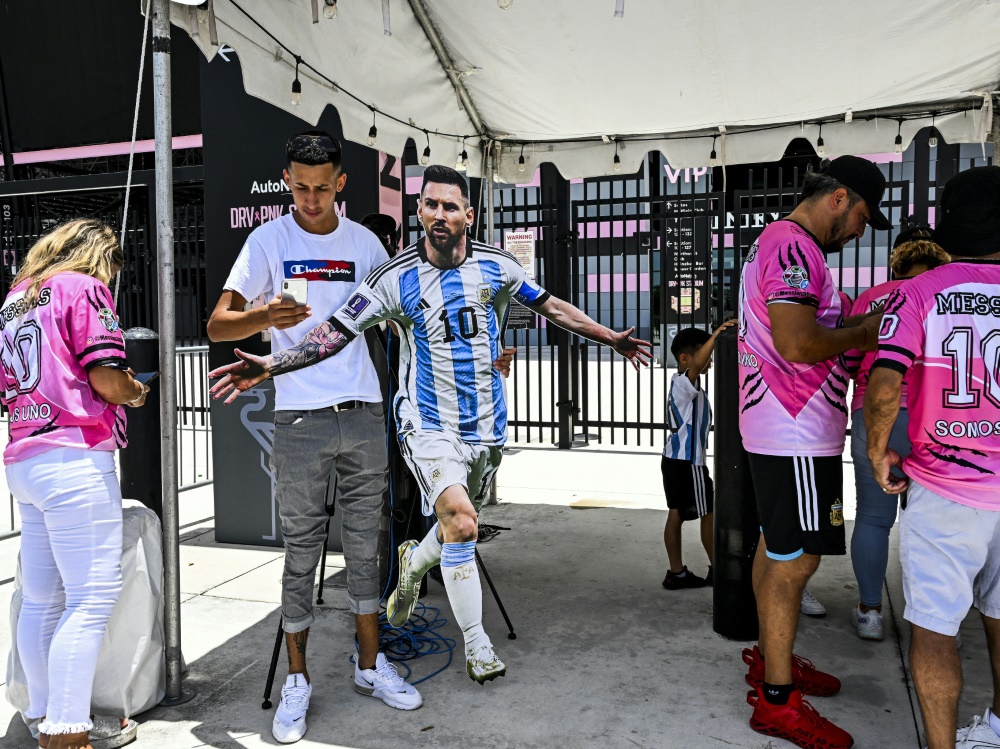Vorfreude in Miami auf Lionel Messi (Foto: AFP/SID/CHANDAN KHANNA)