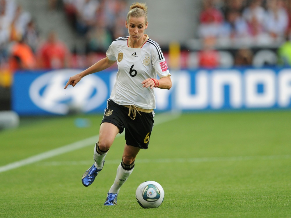 Simone Laudehr im deutschen Trikot bei der WM 2011 (Foto: FIRO/FIRO/SID/firo Sportphoto)