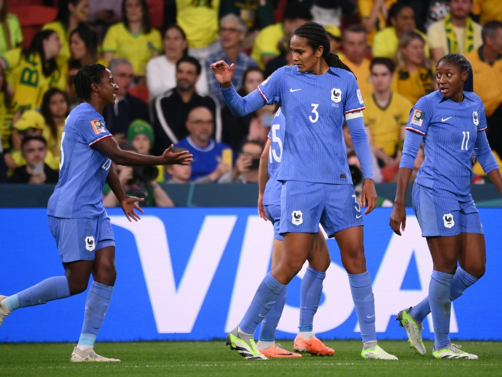 Die Französinnen gewannen gegen Brasilien mit 2:1 (Foto: AFP/SID/FRANCK FIFE)