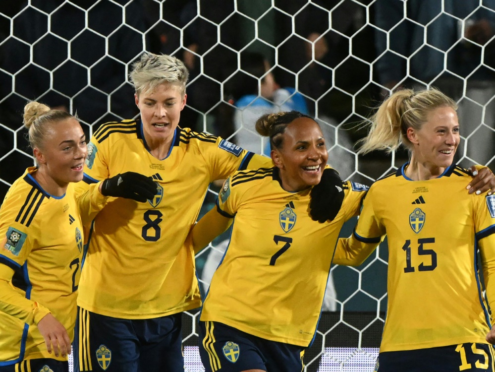 Schweden im Achtelfinale gegen Titelverteidiger USA (Foto: AFP/SID/SAEED KHAN)