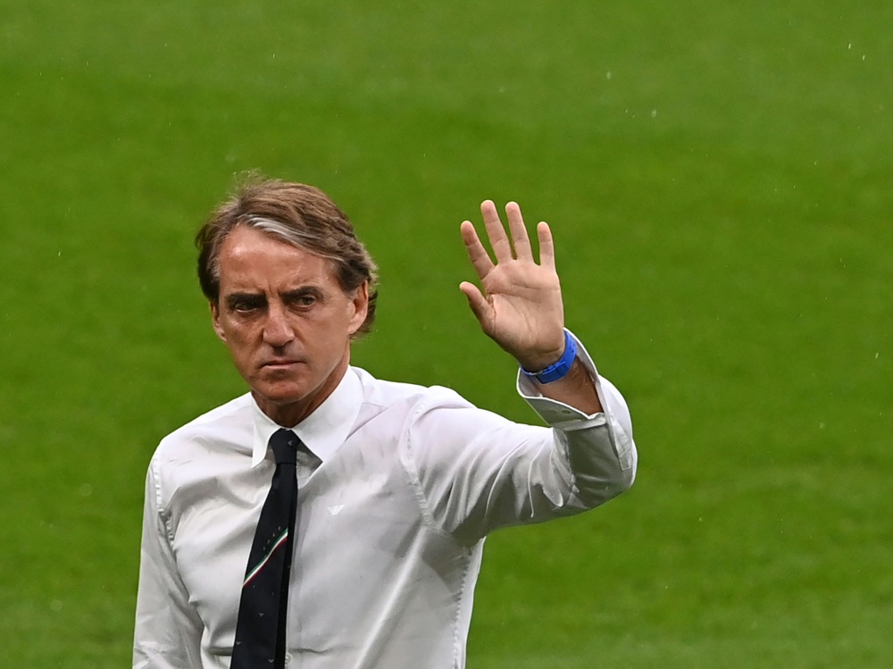 Roberto Mancini verabschiedet sich als Nationaltrainer (Foto: AFP/POOL/SID/FACUNDO ARRIZABALAGA)