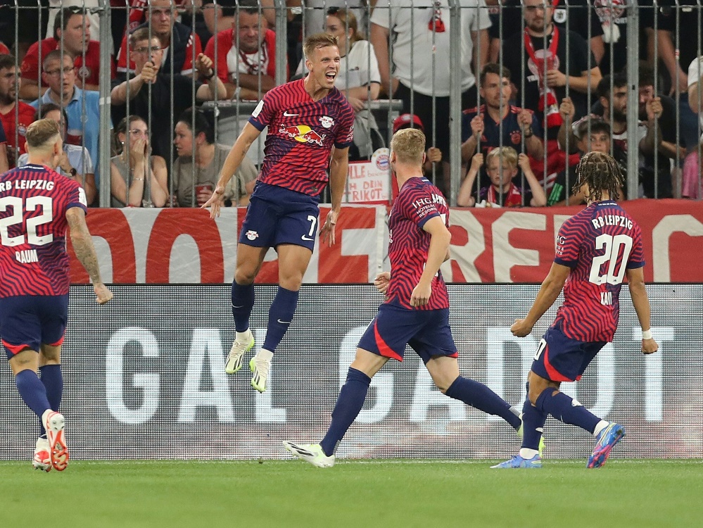 RB Leipzig als Partycrasher beim Kane-Debüt (Foto: FIRO/FIRO/SID)