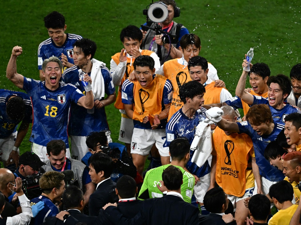 In Katar besiegte Japan Deutschland mit 2:1 (Foto: AFP/SID/ANNE-CHRISTINE POUJOULAT)