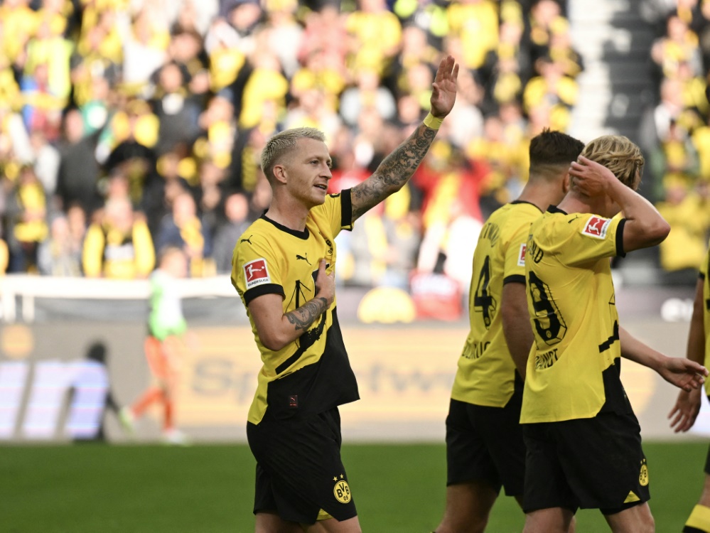 Reus entscheidet das Spiel für Dortmund (Foto: AFP/SID/INA FASSBENDER)