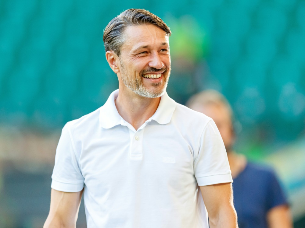 Kovac blickt mit Vorfreude auf das Stürmerduell (Foto: FIRO/FIRO/SID)