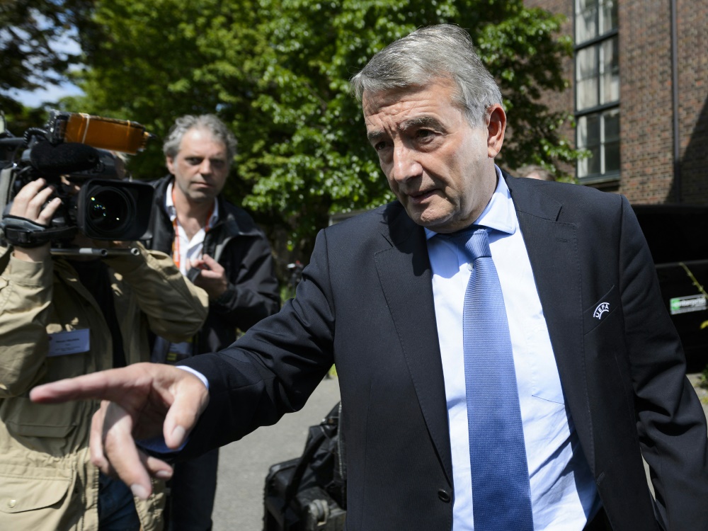Ex-DFB-Präsident Wolfgang Niersbach (Foto: AFP/SID/FABRICE COFFRINI)