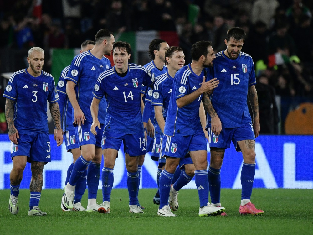 Italien geht mit Zuversicht ins Spiel gegen die Ukraine (Foto: AFP/SID/FILIPPO MONTEFORTE)