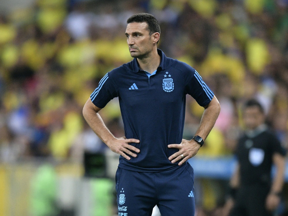 Scaloni denkt über Ende als Argentinien-Trainer nach (Foto: AFP/SID/CARL DE SOUZA)