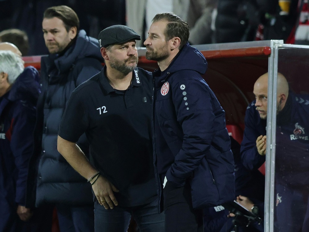 Baumgart (l.) und der FC holen Punkt gegen Mainz (Foto: FIRO/FIRO/SID)