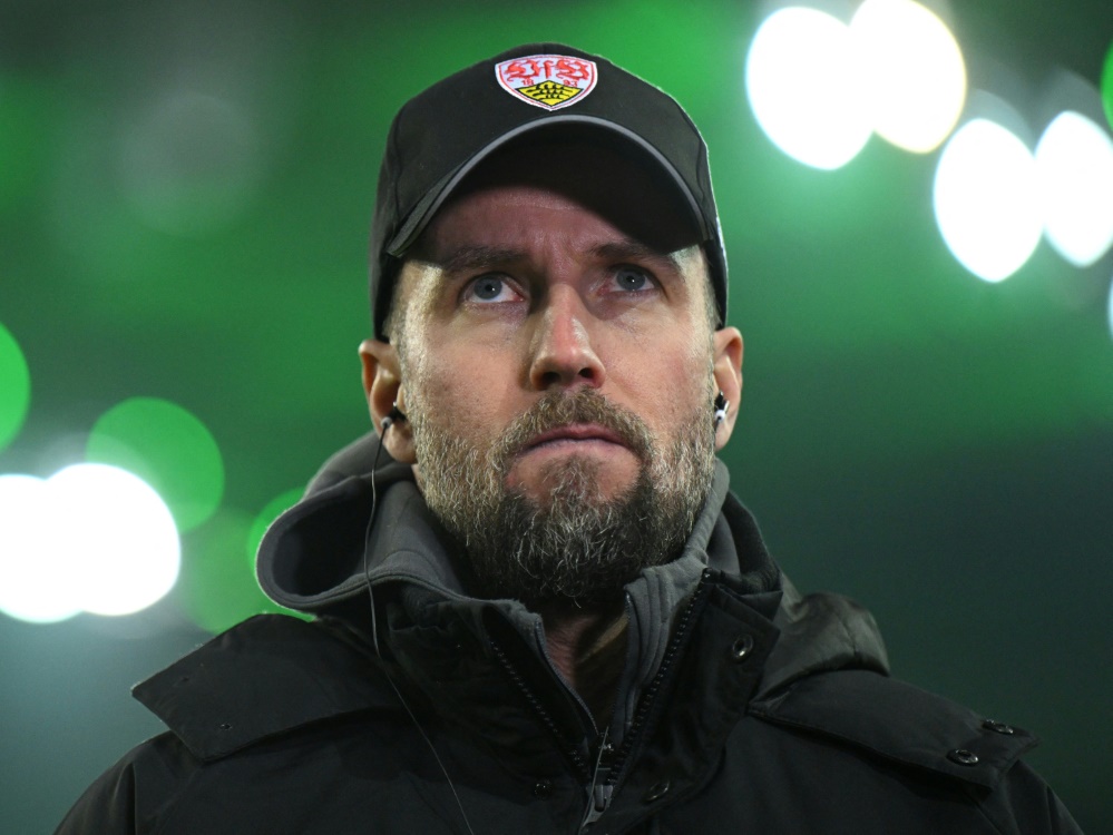 VfB-Trainer Sebastian Hoeneß (Foto: AFP/SID/INA FASSBENDER)