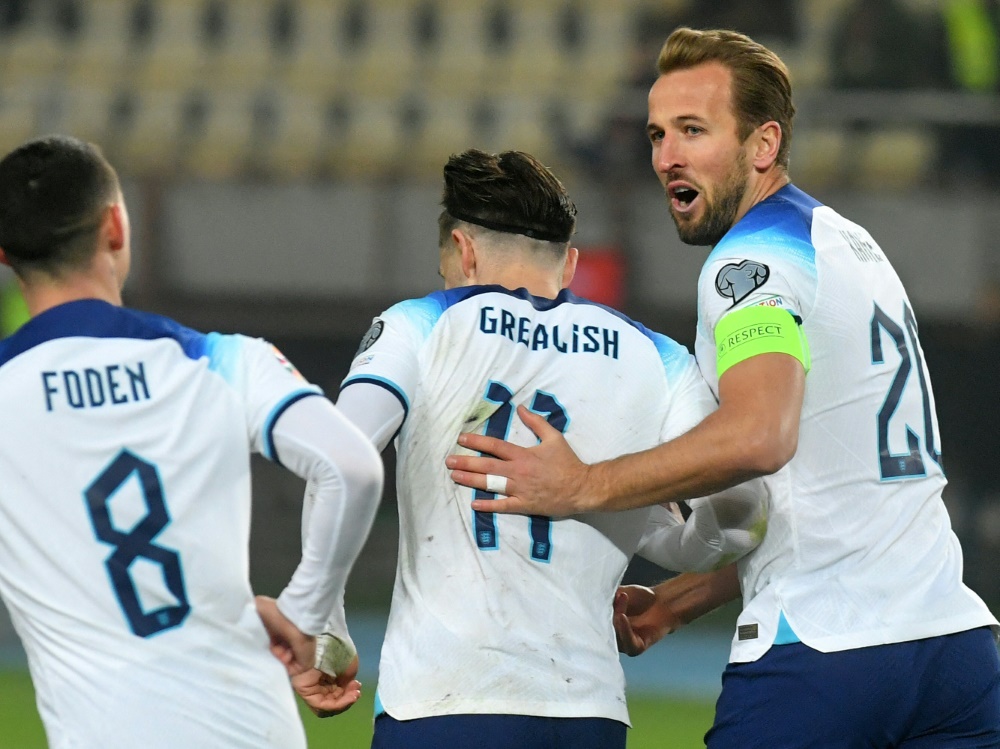England mit Stürmer Kane testet gegen Bosnien und Island (Foto: AFP/SID/ROBERT ATANASOVSKI)