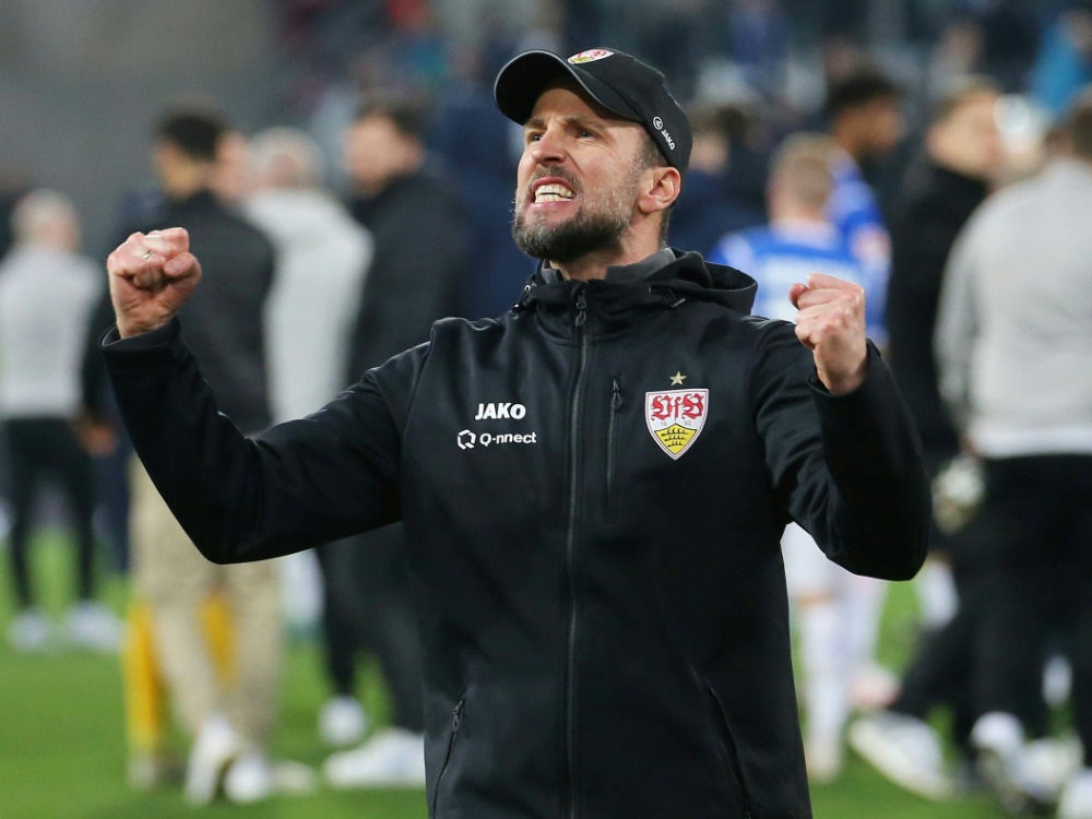 VfB-Trainer Hoeneß hat seinen Vertrag verlängert (Foto: IMAGO/Baumann/IMAGO/Baumann/SID/IMAGO)