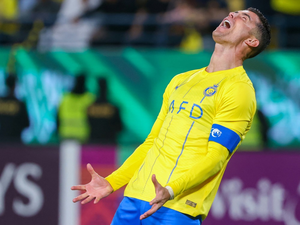 Saudi-Arabien setzt auf Superstar Cristiano Ronaldo (Foto: AFP/SID/FAYEZ NURELDINE)