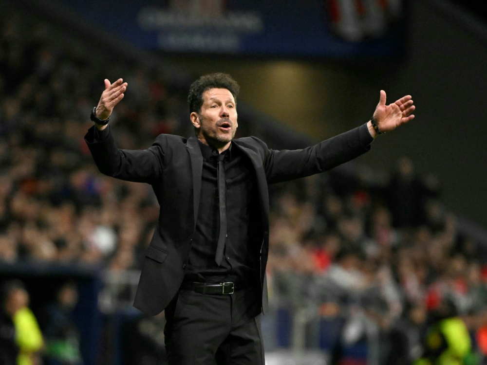 Diego Simeone ist die prägende Figur bei Atletico Madrid (Foto: AFP/SID/JAVIER SORIANO)