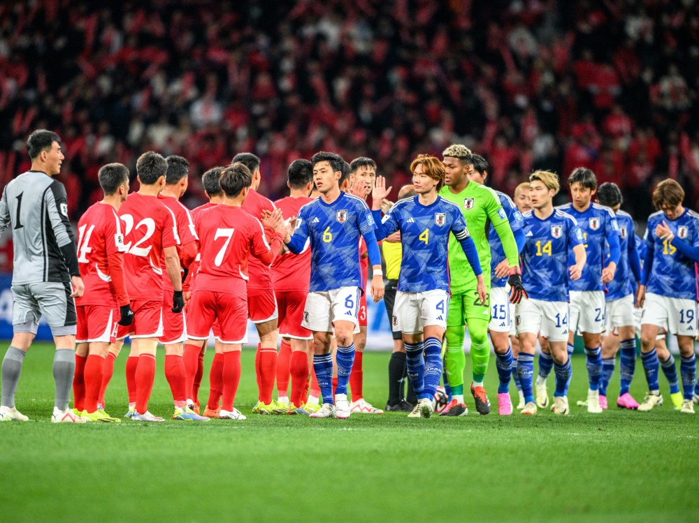 Das Hinspiel entschied Japan 1:0 für sich (Foto: AFP/SID/PHILIP FONG)