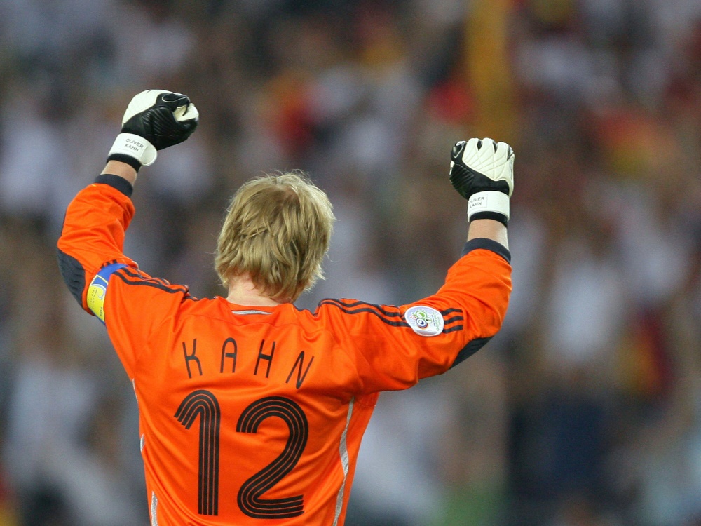 Kahn bei seinem letzten Länderspiel 2006 (Foto: AFP/SID/NICOLAS ASFOURI)