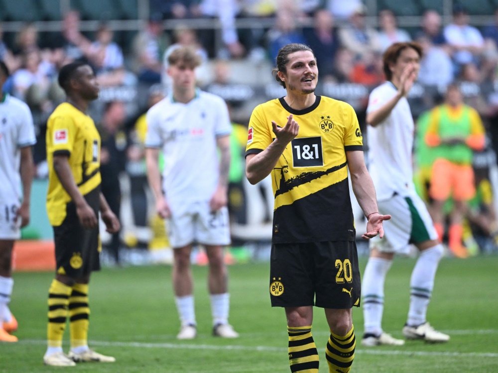 Marcel Sabitzer traf gegen Mönchengladbach doppelt (Foto: AFP/SID/INA FASSBENDER)