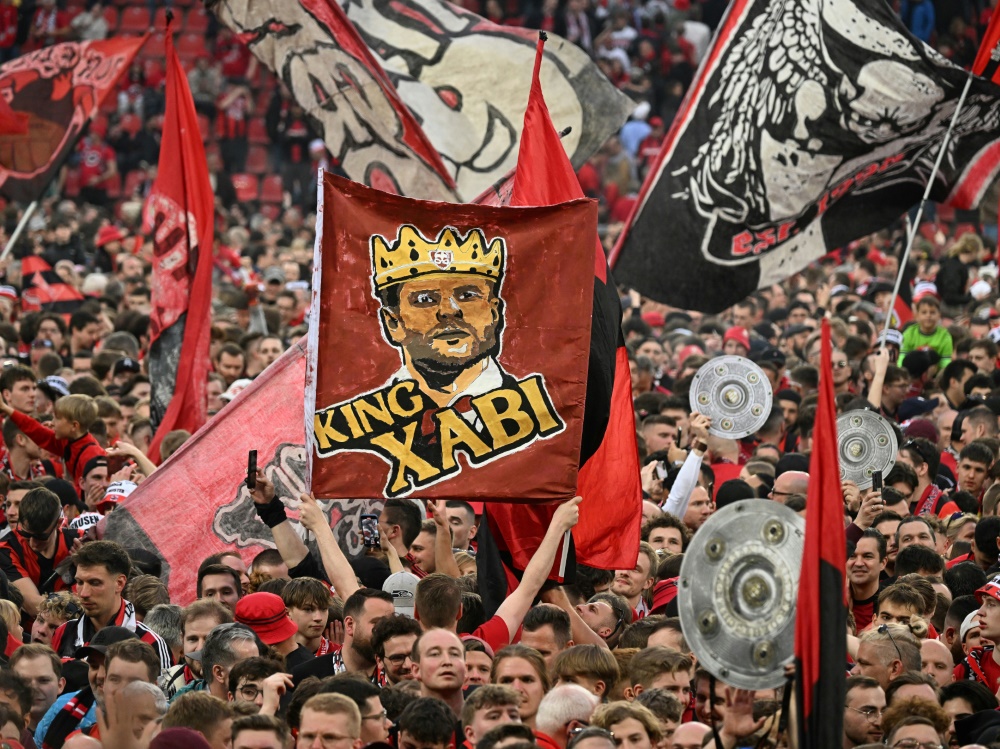 Bayer Leverkusen holte erstmals die Meisterschaft (Foto: AFP/SID/INA FASSBENDER)