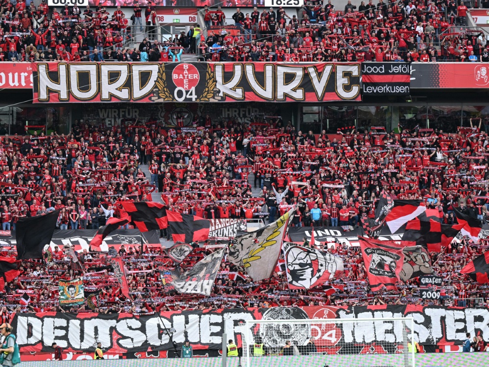 Leverkusen rüstet sich für die Meister-Party (Foto: AFP/SID/INA FASSBENDER)
