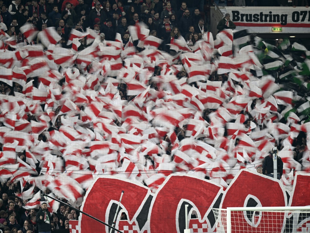 Fans des VfB Stuttgart (Foto: AFP/SID/THOMAS KIENZLE)