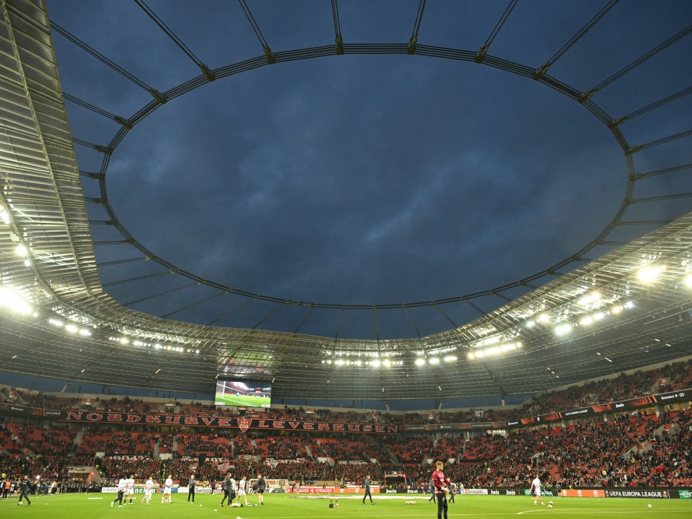 Schauplatz für Titelfeier: Die Leverkusener BayArena (Foto: AFP/SID/INA FASSBENDER)