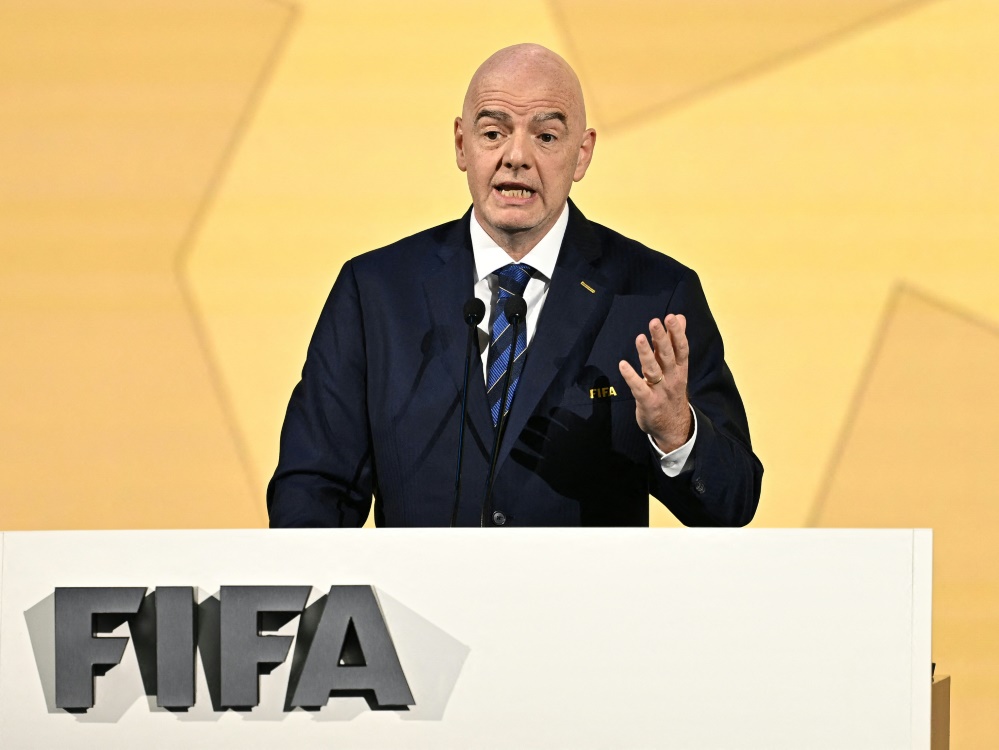 Ist seit 2016 FIFA-Chef: Gianni Infantino (Foto: AFP/SID/MANAN VATSYAYANA)