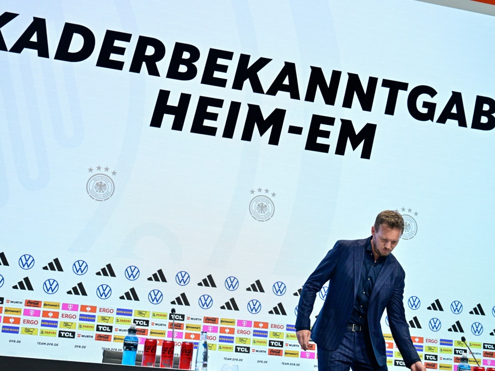 Nagelsmann am Donnerstag in Berlin (Foto: AFP/SID/JOHN MACDOUGALL)