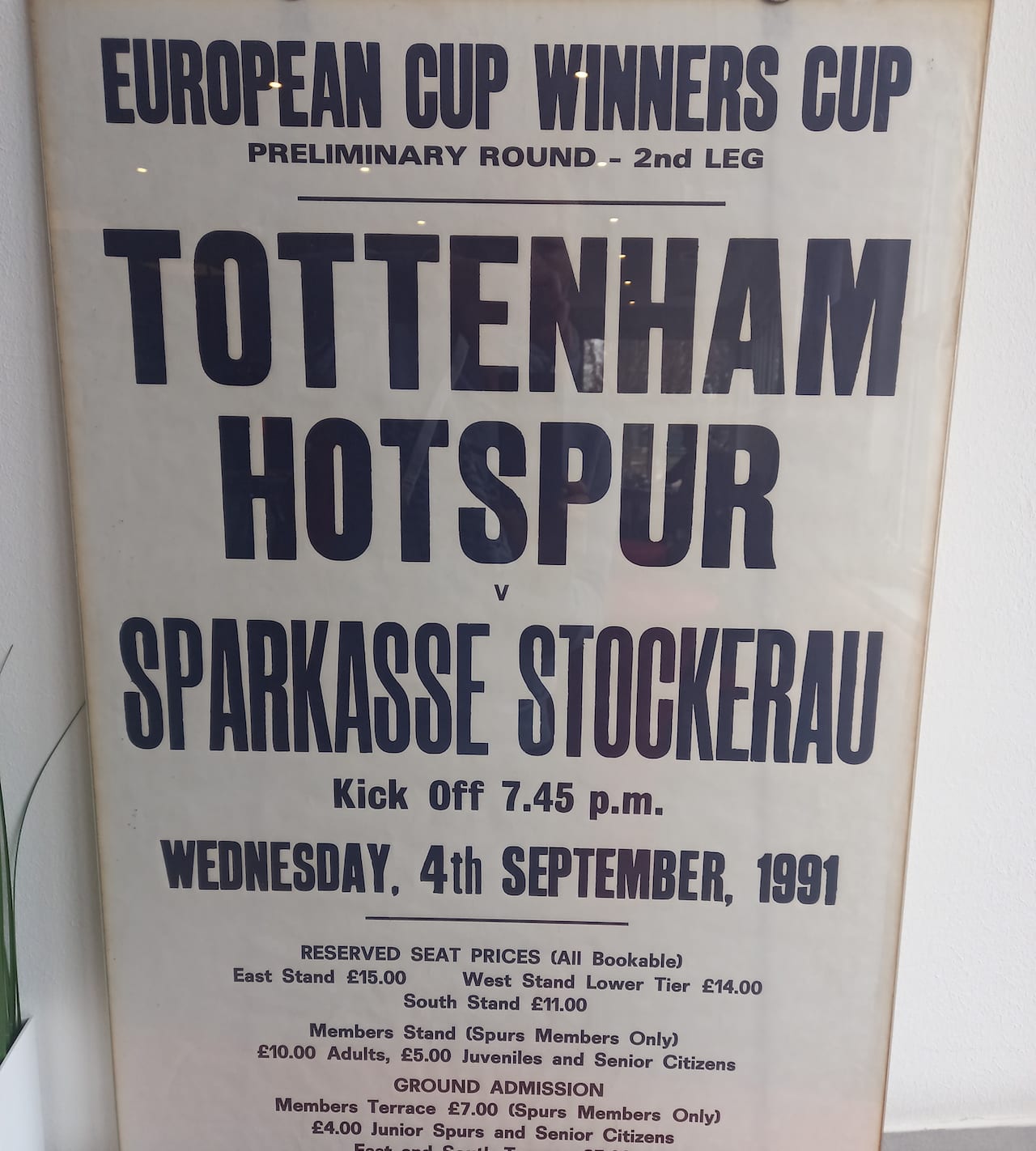 Tottenham Hotspur vs. Stockerau