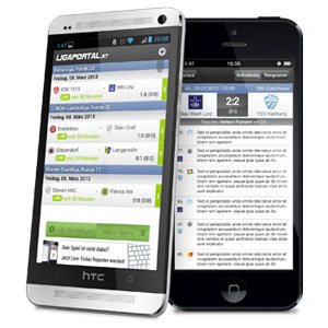 Die ligaportal.at Fußball App für iPhone und Android